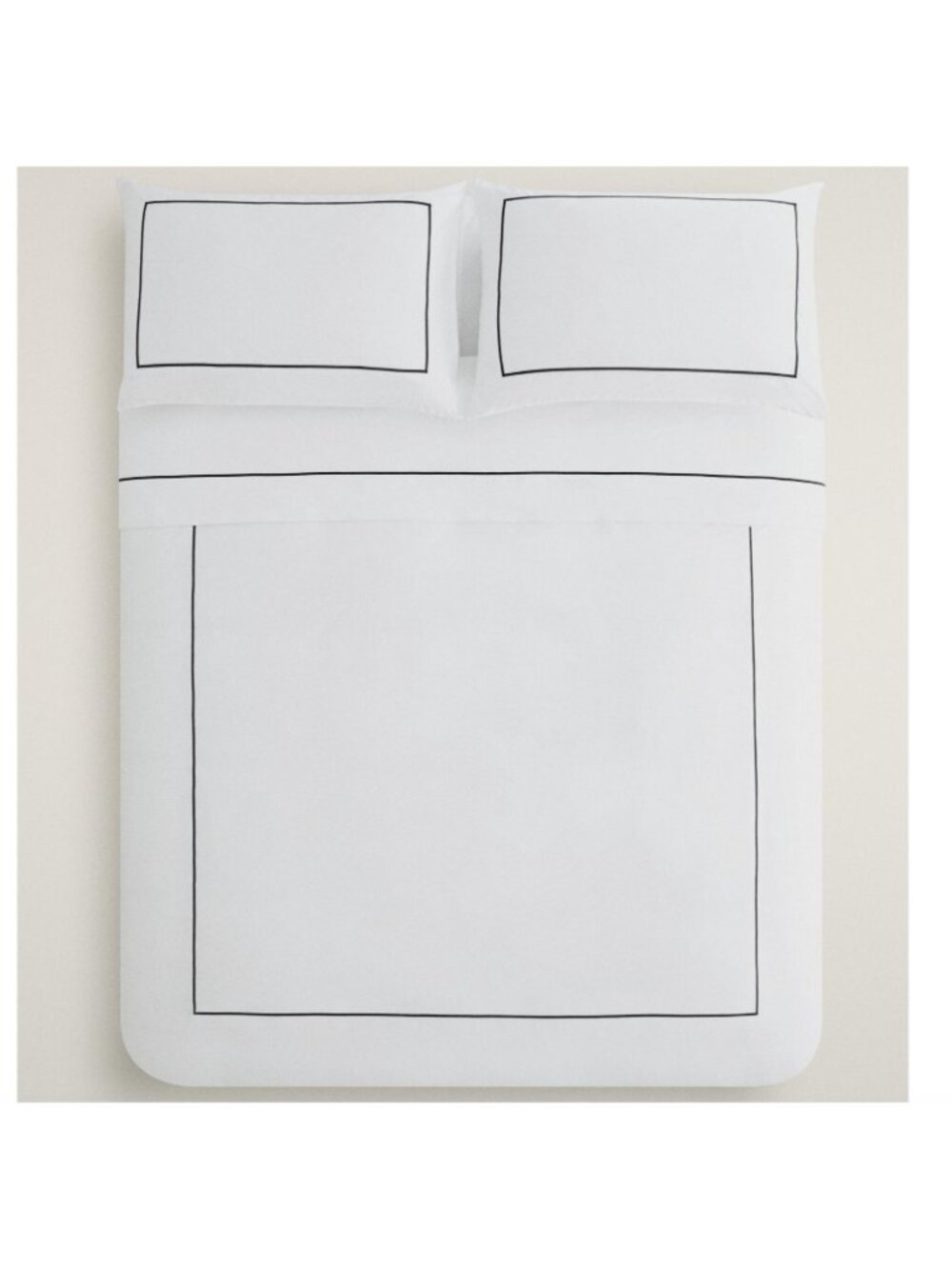 Zara Home Sateen Duvet Cover Light Gray Grey 400 thread Cotton King 94x86cm NWT